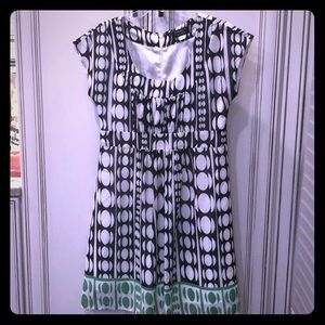 Black white and green